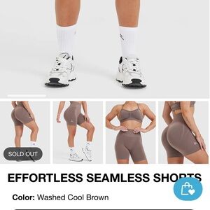 Effortless Seamless Brown Shorts